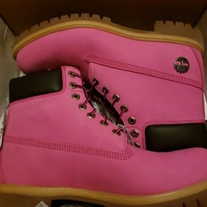 pink timberlands size 11